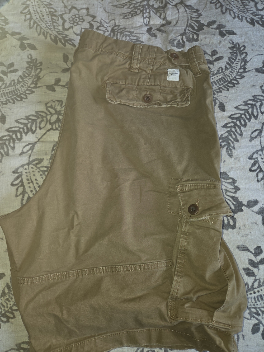 American Eagle Outfitters Flex Shorts in Khaki Brown